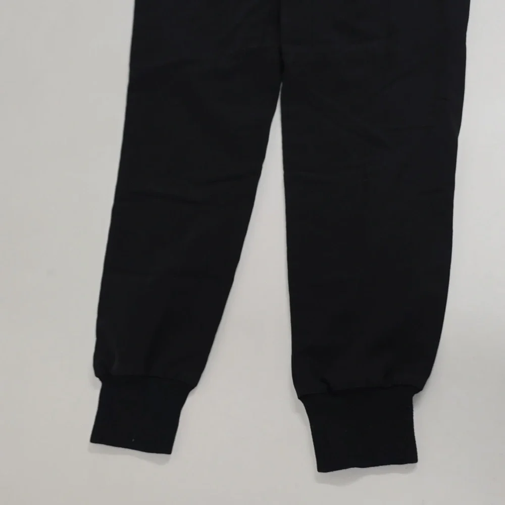 Figs Men's Black Jogger Sweatpants with Light Gray Drawstring